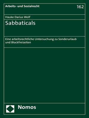 cover image of Sabbaticals